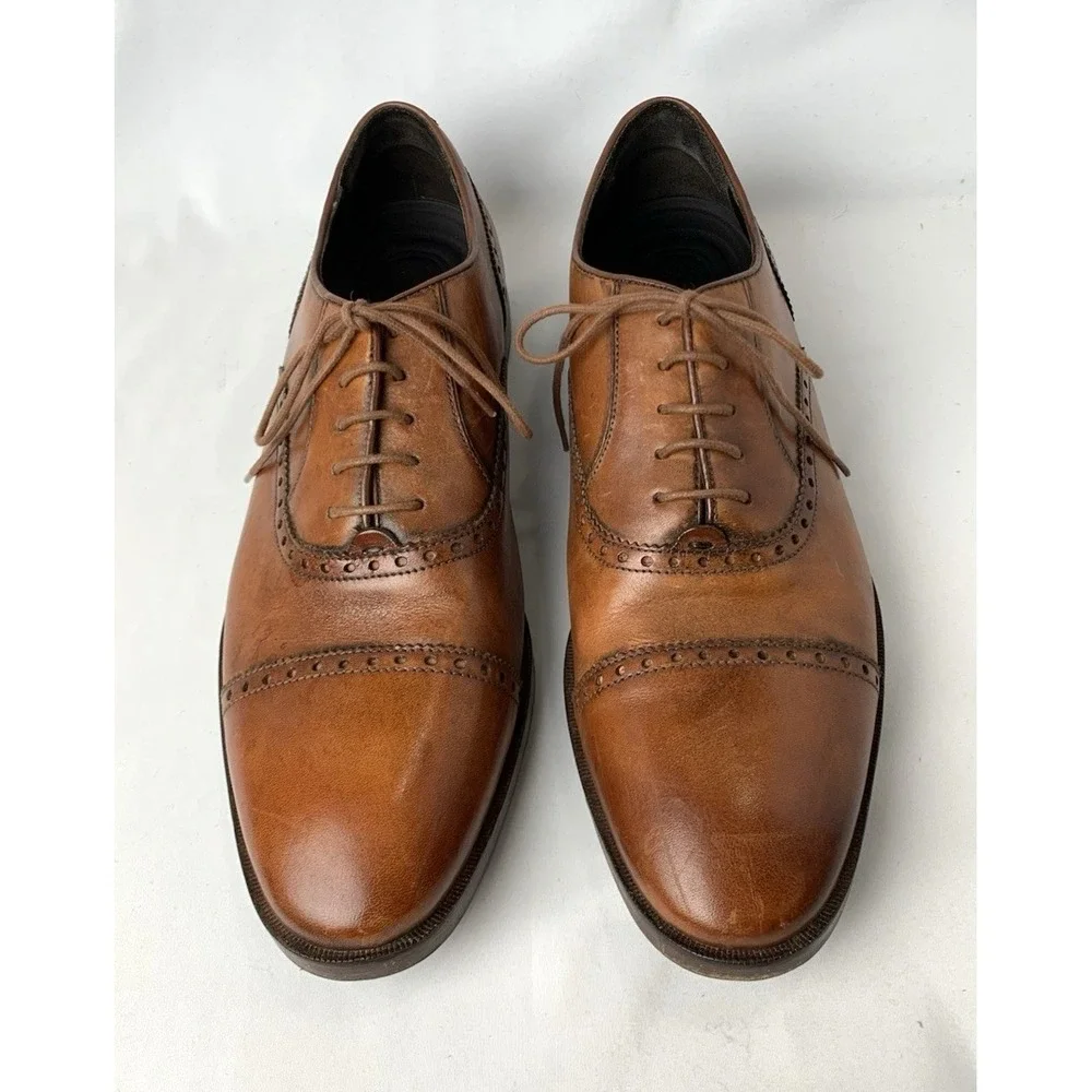 Cole Haan Grand OS Wingtip Oxford Dress Shoes Mens 11M Brown